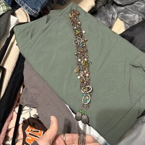 Multicolor Beaded Necklace with Tassels